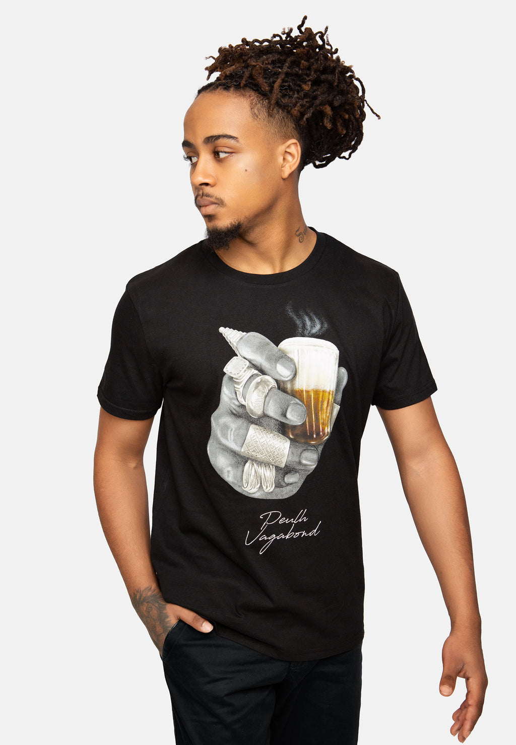 T-Shirt "Leweul" noir Homme