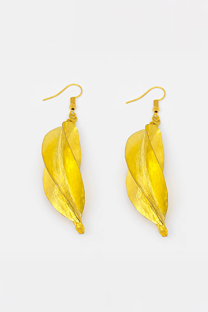 Boucles d'oreilles "FULANI ETOILÉES DORÉES 6 CM"
