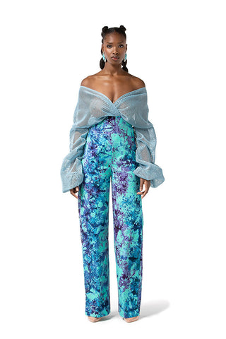 "MAJI" Mesh 3D Jumpsuit