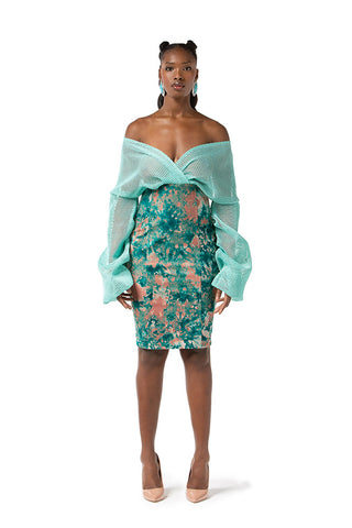 "TAWI" 3D Mesh Dress