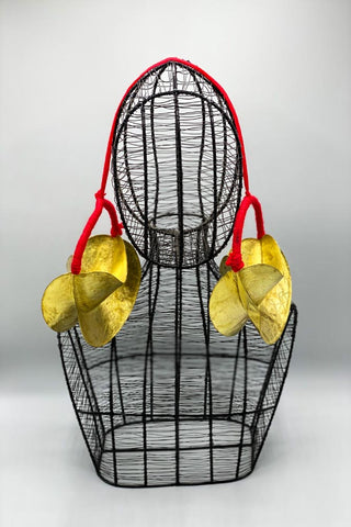 "FULANI gold XXL" earrings to put on 