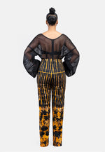 Combinaison "MAJI" Noire Mesh 3D