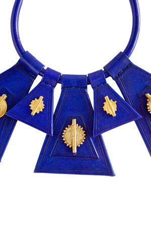 Collier AKHAN bleu nuit